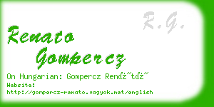 renato gompercz business card